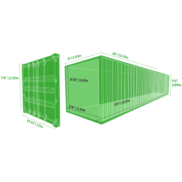 New 40ft High Cube shipping container